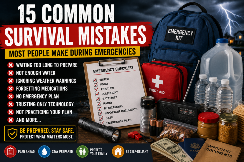 common survival mistakes