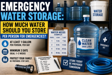 emergency water storage