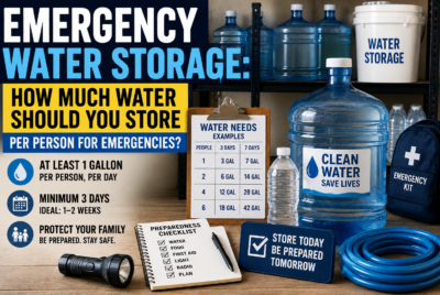 emergency water storage