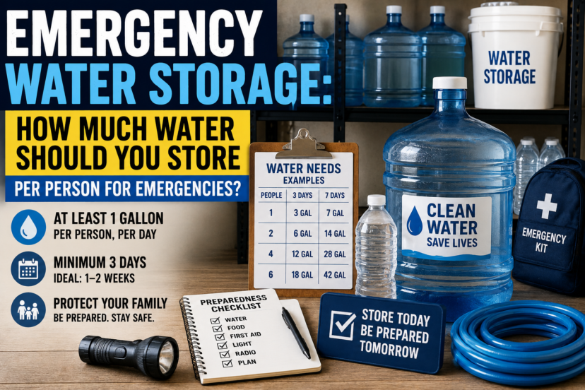 emergency water storage