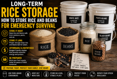 long-term rice storage