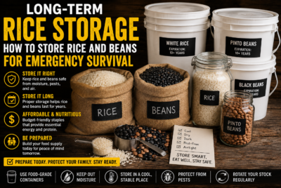 long-term rice storage