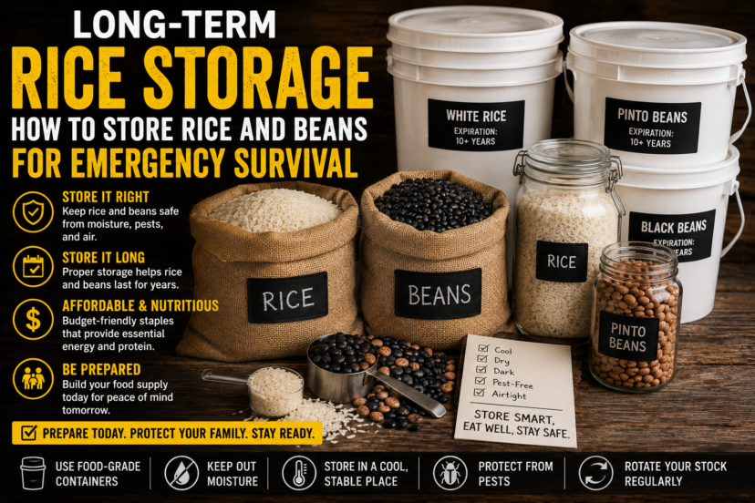 long-term rice storage