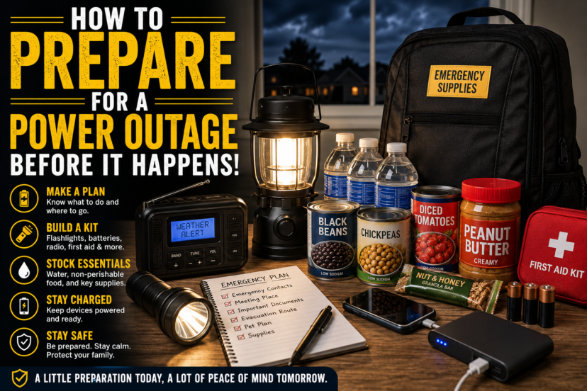 prepare for a power outage