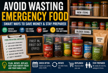avoid wasting emergency food
