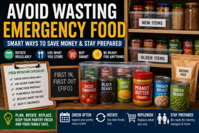 avoid wasting emergency food