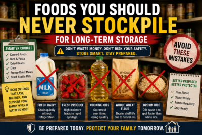 foods you should never stockpile