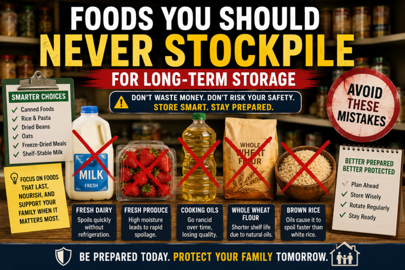 foods you should never stockpile