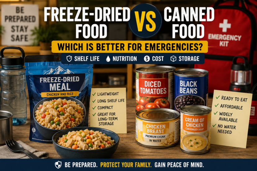 freeze dried food vs canned food