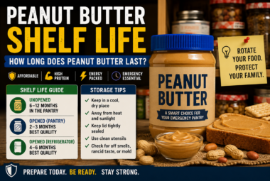 peanut butter shelf life