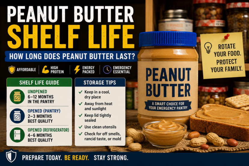 peanut butter shelf life