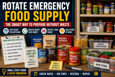 rotate emergency food supply