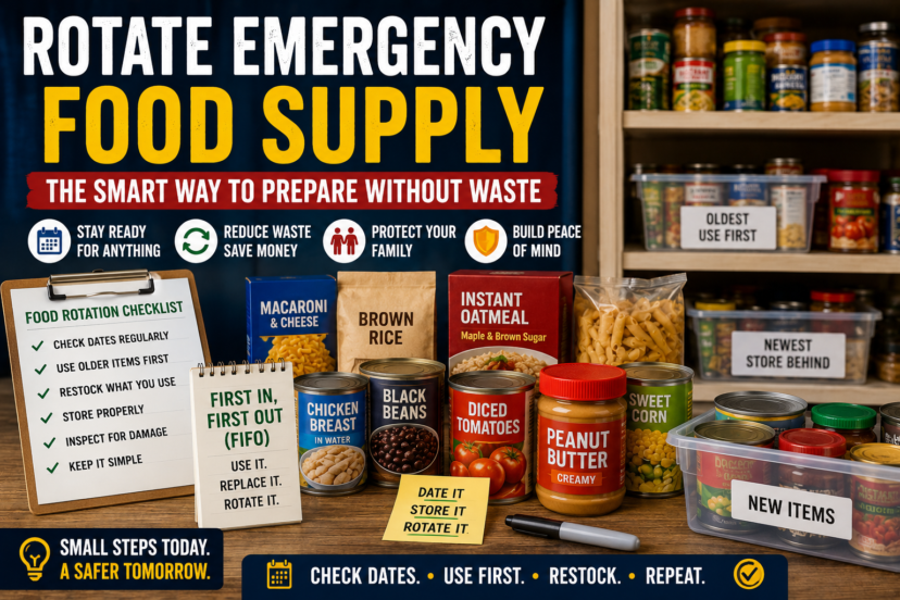 rotate emergency food supply