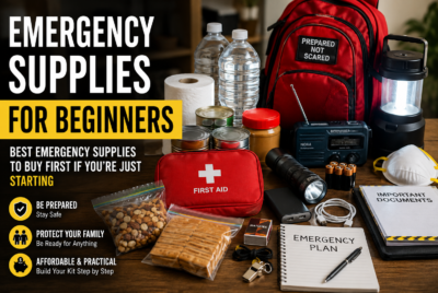 emergency supplies for beginners