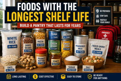 longest shelf life foods