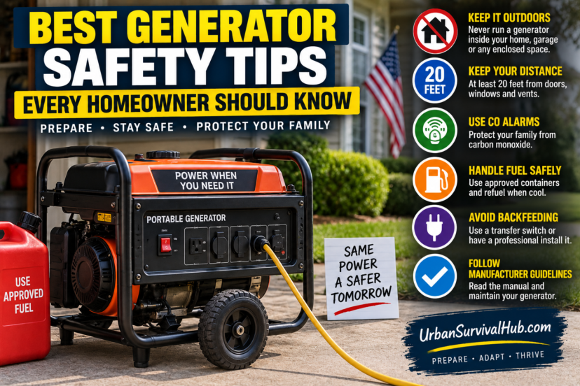 best generator safety tips