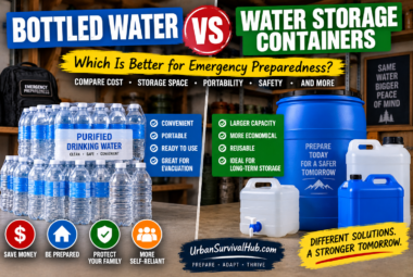 bottled water vs water storage containers