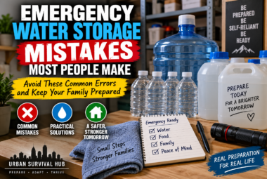 emergency water storage mistakes