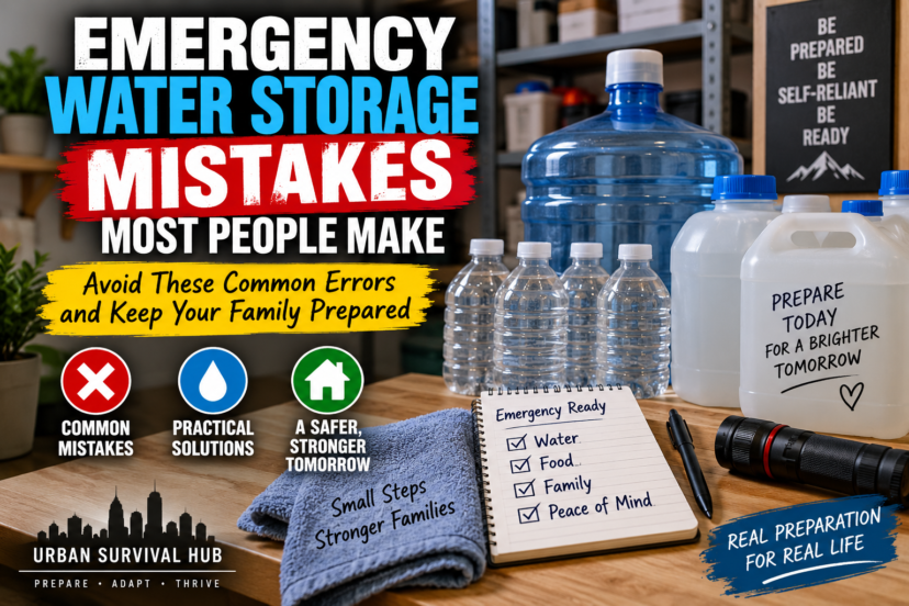 emergency water storage mistakes