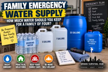 family emergency water supply