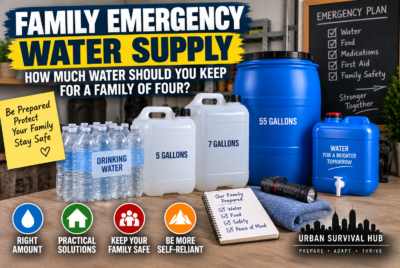 family emergency water supply