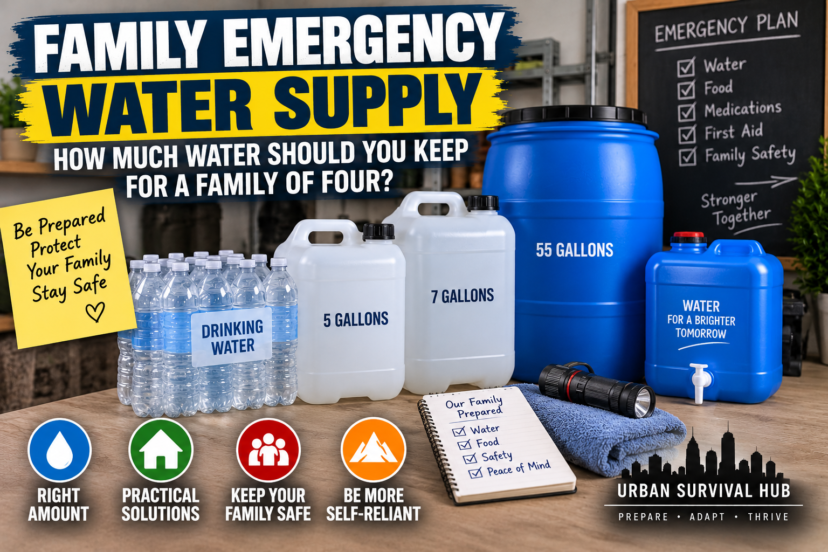family emergency water supply